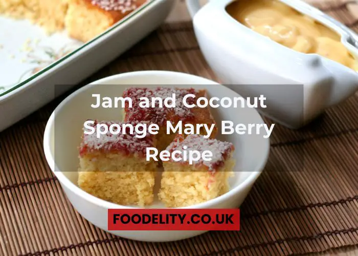 Jam and Coconut Sponge Mary Berry